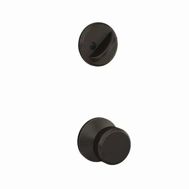 SchlageSchlage Custom Bowery Knob With Kinsler Rosette Interior Active Trim - Exterior Handleset Sold Separately in 