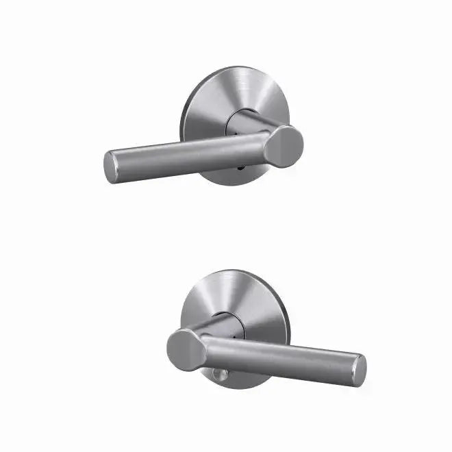Schlage Custom Broadway Passage and Privacy Lever With Kinsler Rosette in Satin Chrome finish