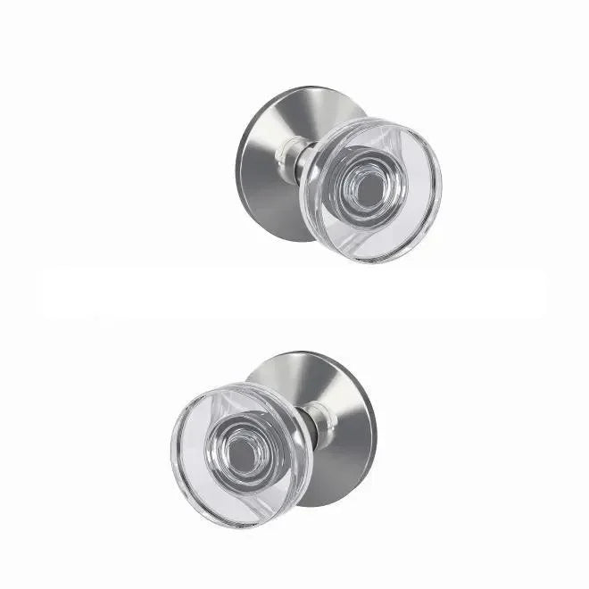 SchlageSchlage Custom Dawes Glass Knob with Kinsler Rosette in 