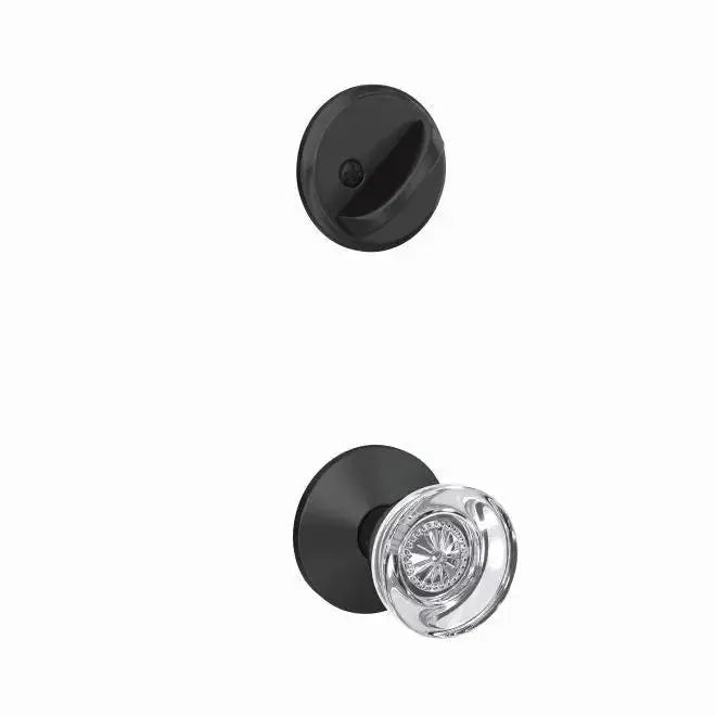 SchlageSchlage Custom Hobson Knob With Kinsler Rosette Interior Active Trim - Exterior Handleset Sold Separately in 