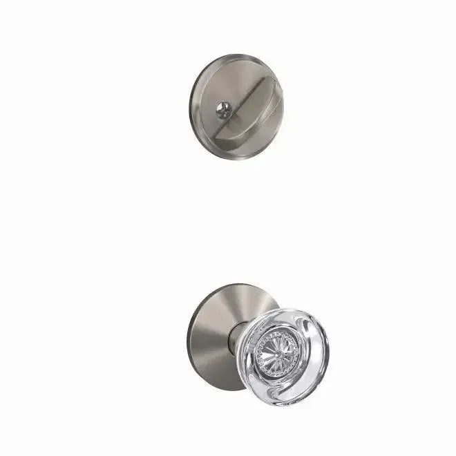 SchlageSchlage Custom Hobson Knob With Kinsler Rosette Interior Active Trim - Exterior Handleset Sold Separately in 