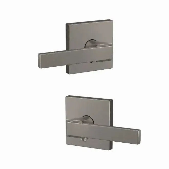 Schlage Custom Northbrook Lever with Collins Rosette in Satin Nickel finish