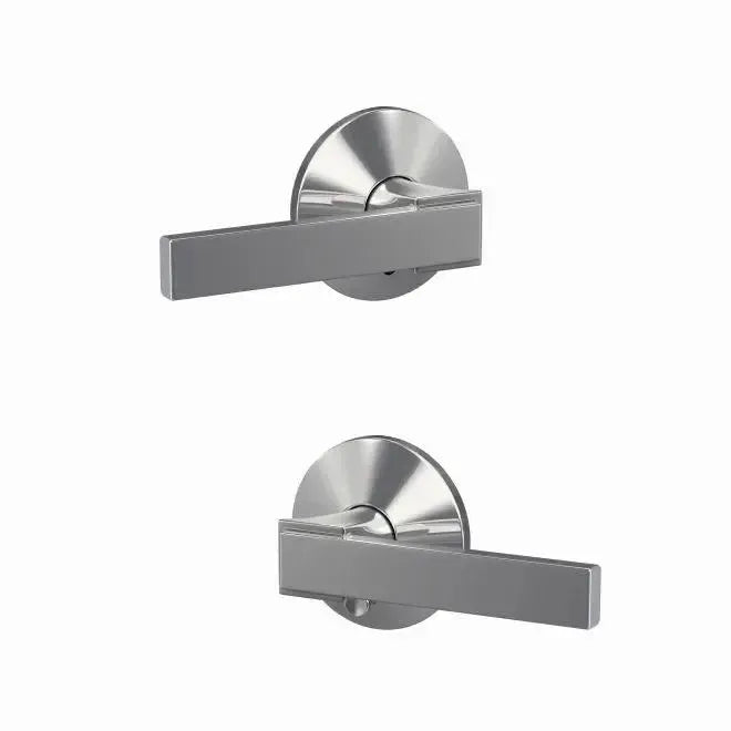 Schlage Custom Northbrook Lever with Kinsler Rosette in Bright Chrome finish