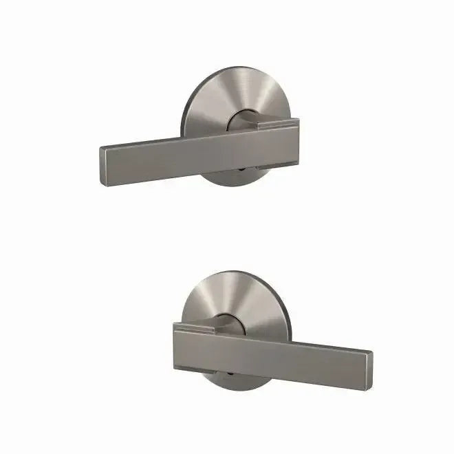 Schlage Custom Northbrook Lever with Kinsler Rosette in Satin Nickel finish