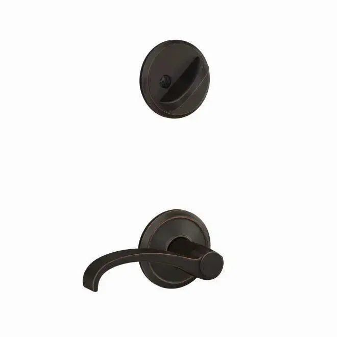 SchlageSchlage Custom Whitney Lever With Alden Rosette Interior Active Trim - Exterior Handleset Sold Separately in 