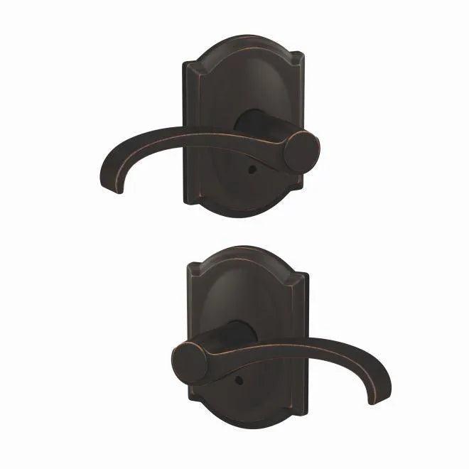 SchlageSchlage Custom Whitney Lever with Camelot Rosette in 