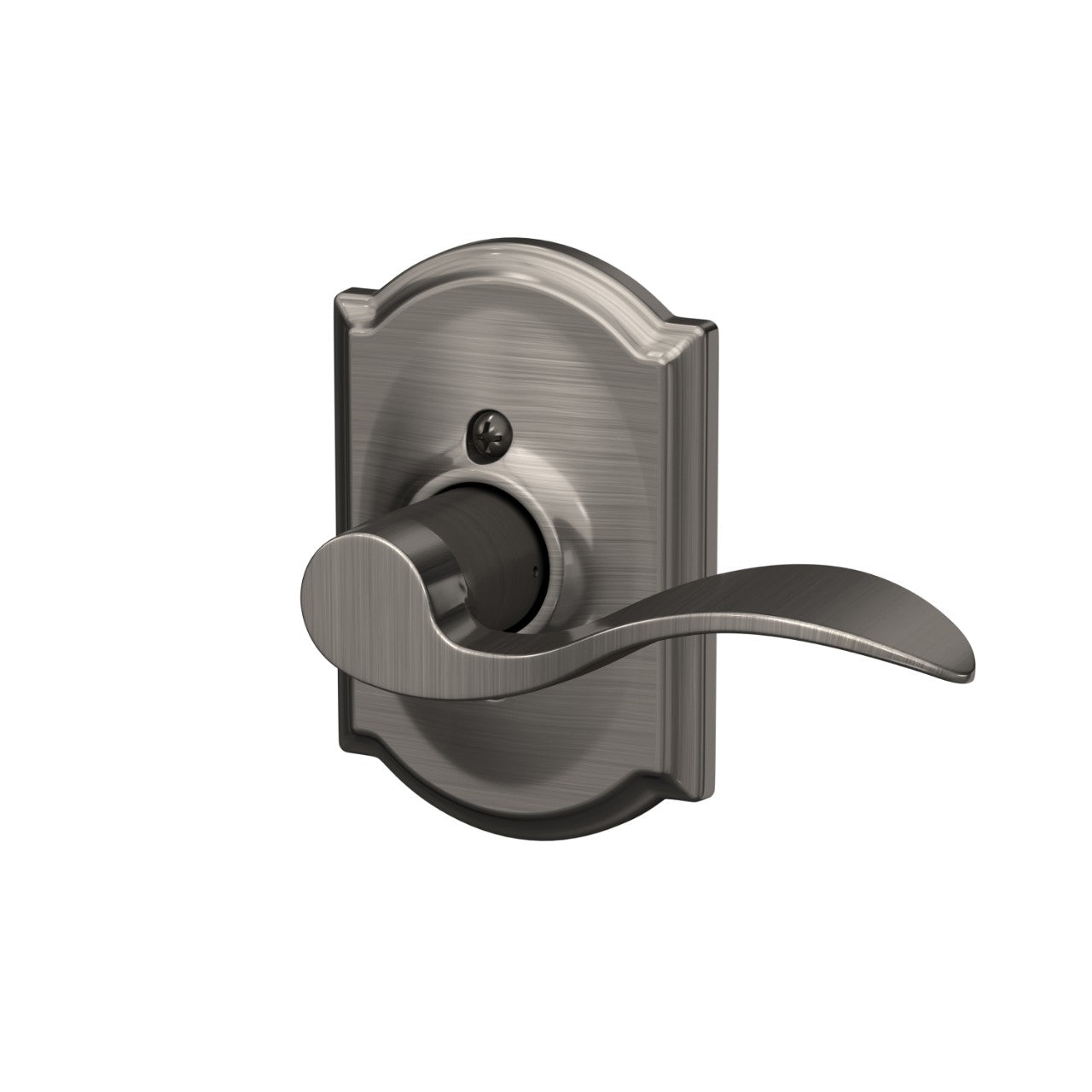 SchlageSchlage Dummy Accent Lever with Camelot Rosette Interior Trim - Exterior Handleset Sold Separately in 