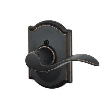 SchlageSchlage Dummy Accent Lever with Camelot Rosette Interior Trim - Exterior Handleset Sold Separately in 
