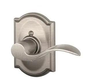 SchlageSchlage Dummy Accent Lever with Camelot Rosette Interior Trim - Exterior Handleset Sold Separately in 