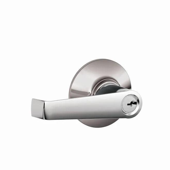 Schlage Elan Keyed Entry Lever in Bright Chrome finish