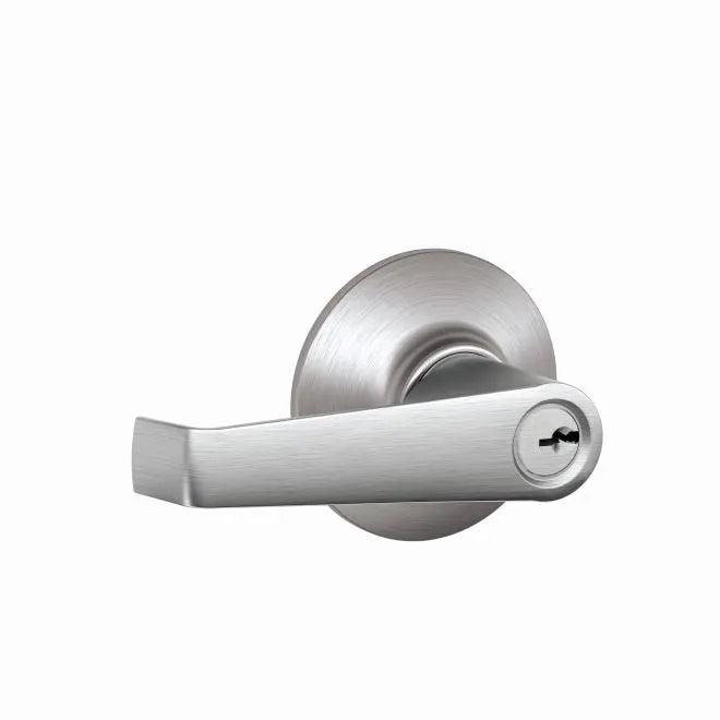 Schlage Elan Keyed Entry Lever in Satin Chrome finish