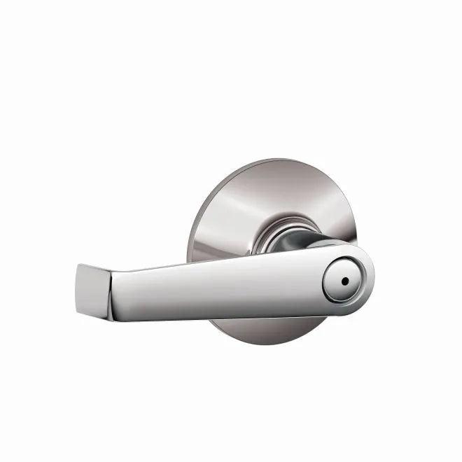 The Schlage Elan Privacy Lever in Bright Chrome finish