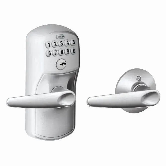SchlageSchlage Electronic Keypad Lever with Plymouth Trim and Jazz Lever with Auto Lock in 