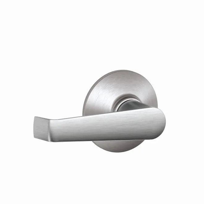 The Schlage Fire Rated Elan Passage Lever in Satin Chrome finish
