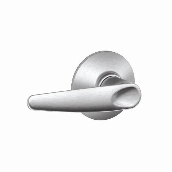 The Schlage Fire Rated Jazz Passage Lever in Satin Chrome finish