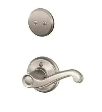 Schlage Flair Dummy Lever Interior Trim in Satin Nickel finish