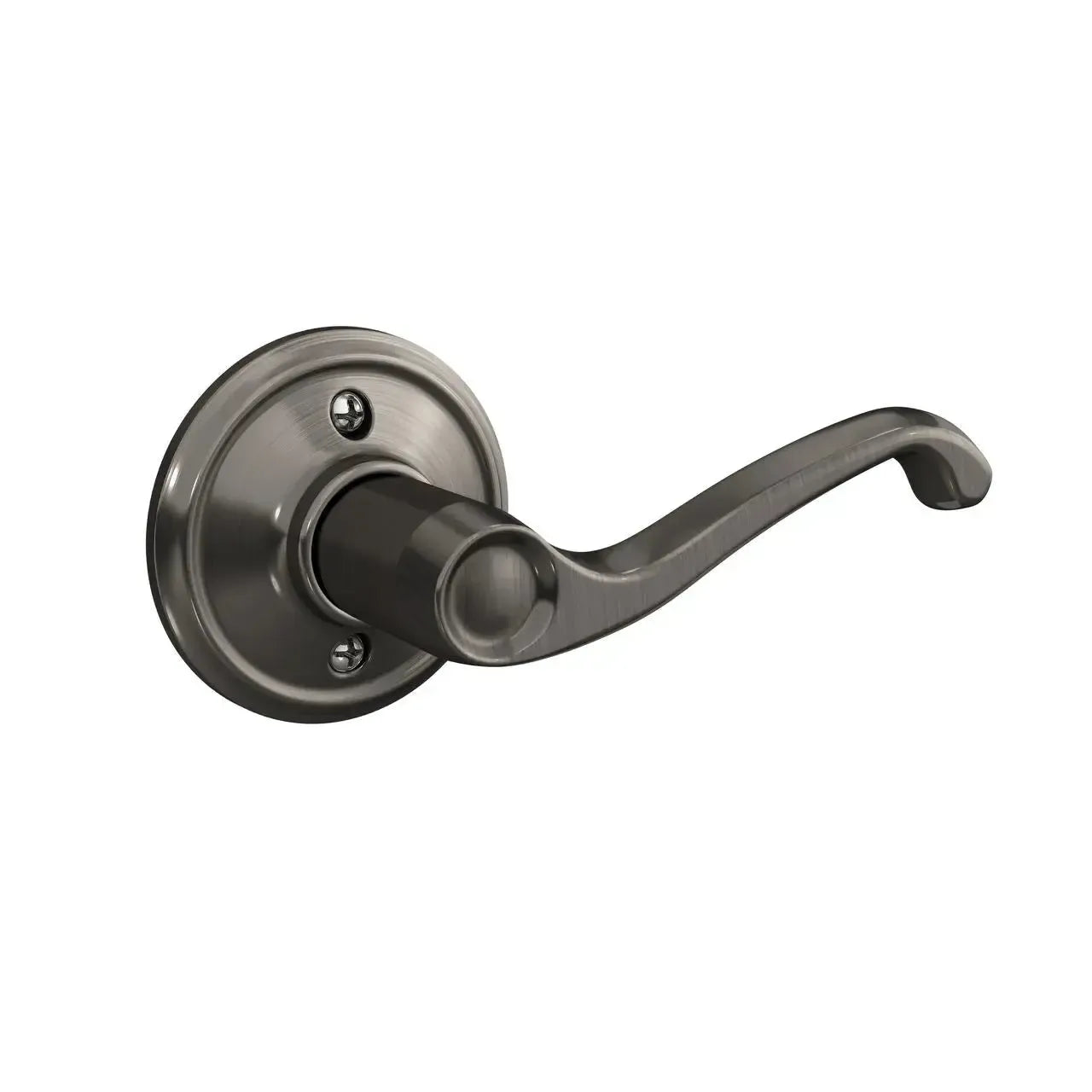 Schlage Flair Lever in Antique Pewter finish