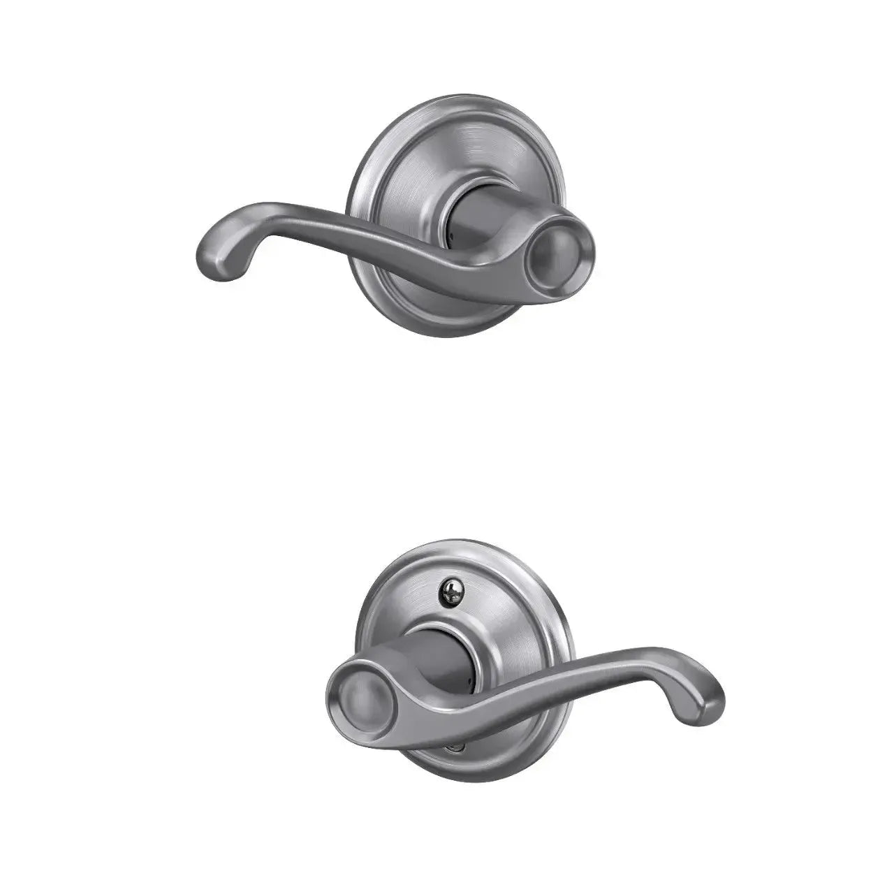Schlage Flair Lever in Satin Chrome finish
