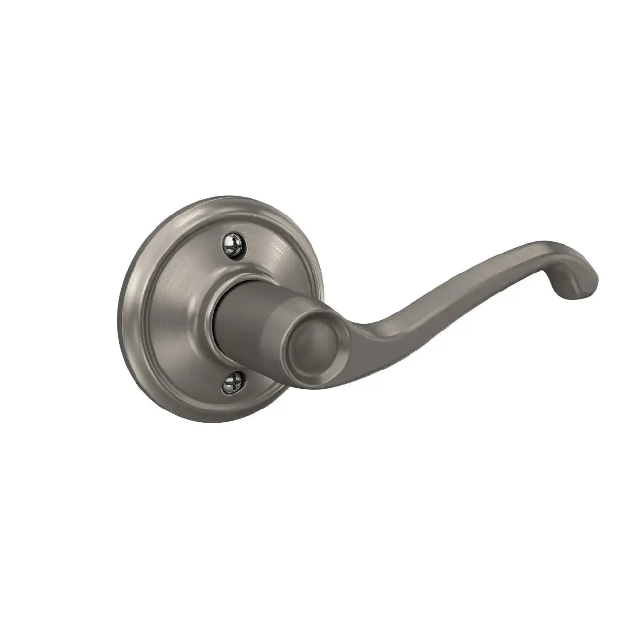 Schlage Flair Lever in Satin Nickel finish