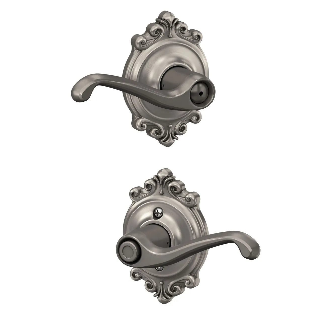 SchlageSchlage Flair Lever with Brookshire Rosette in 