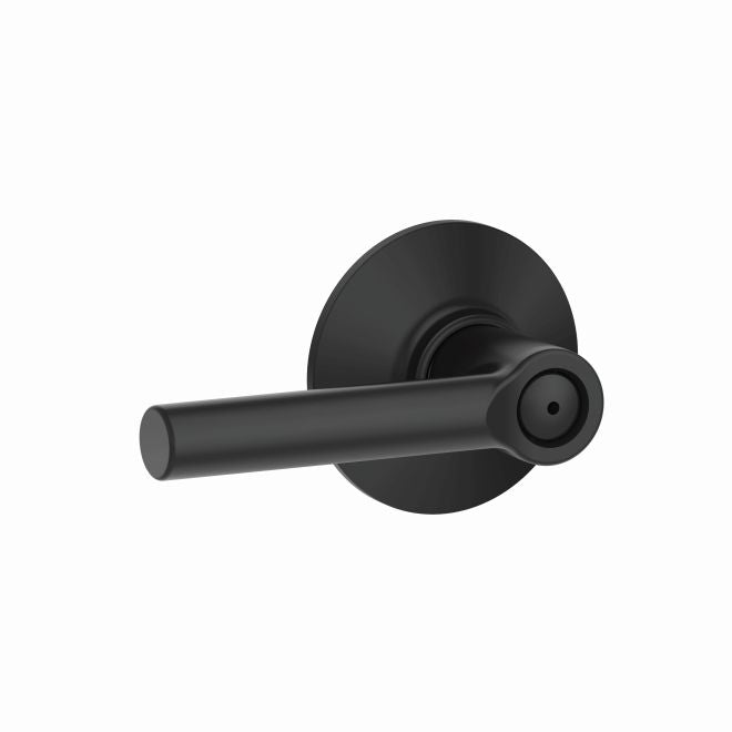 Schlage Broadway Privacy Lever in Flat Black finish