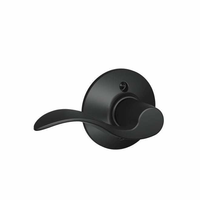 Schlage Left Hand Accent Lever Half Dummy in Flat Black finish