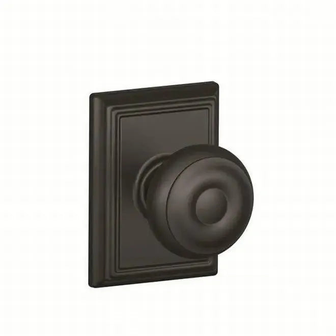 SchlageSchlage Georgian Dummy Knob With Addison Rosette Interior Trim - Exterior Handleset Sold Separately in 