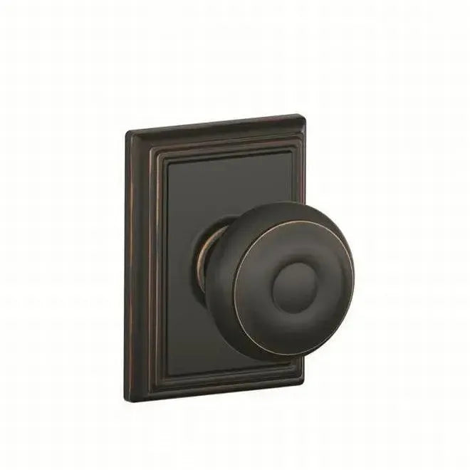 SchlageSchlage Georgian Dummy Knob With Addison Rosette Interior Trim - Exterior Handleset Sold Separately in 