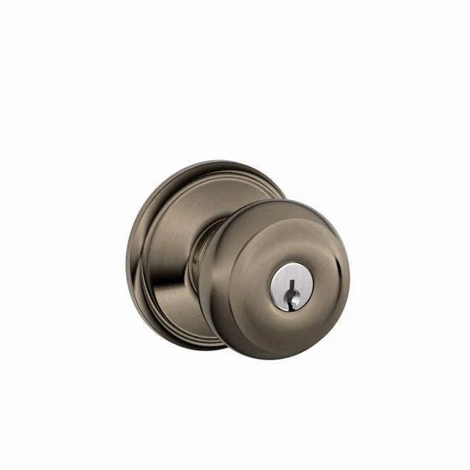 Schlage Georgian Knob Antique Pewter
