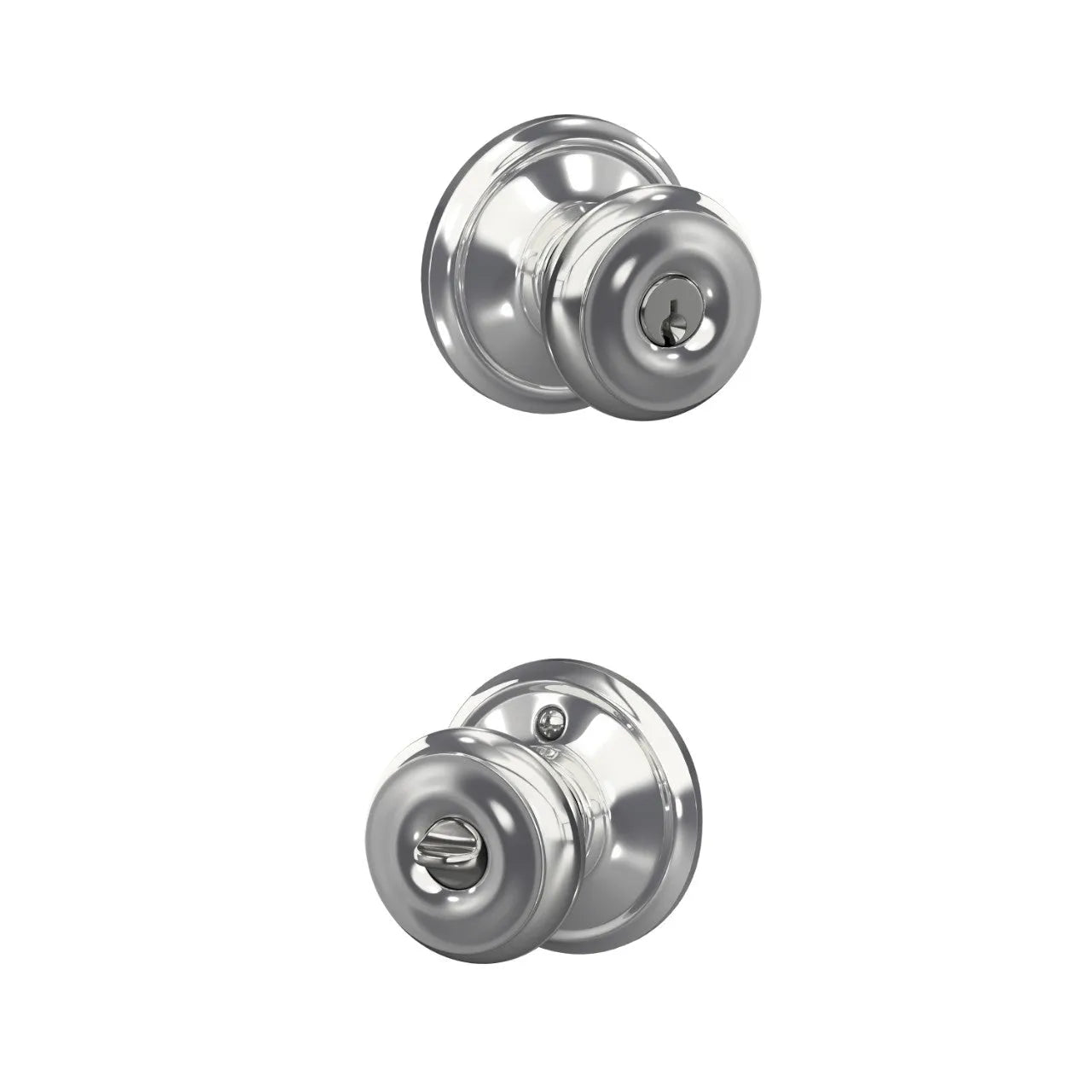 Schlage Georgian Knob Bright Chrome