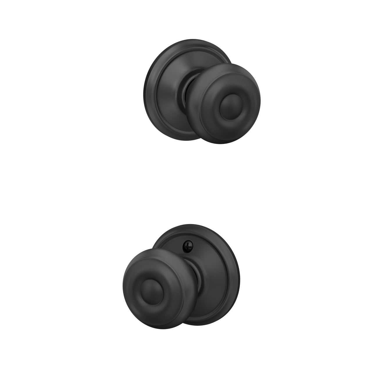 Schlage Georgian Knob Flat Black