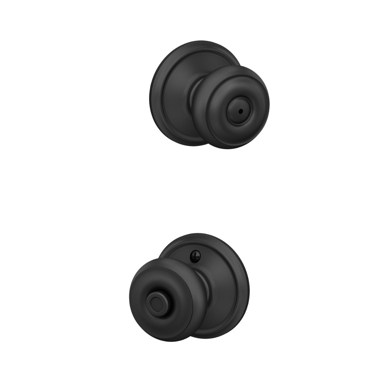 Schlage Georgian Knob Flat Black
