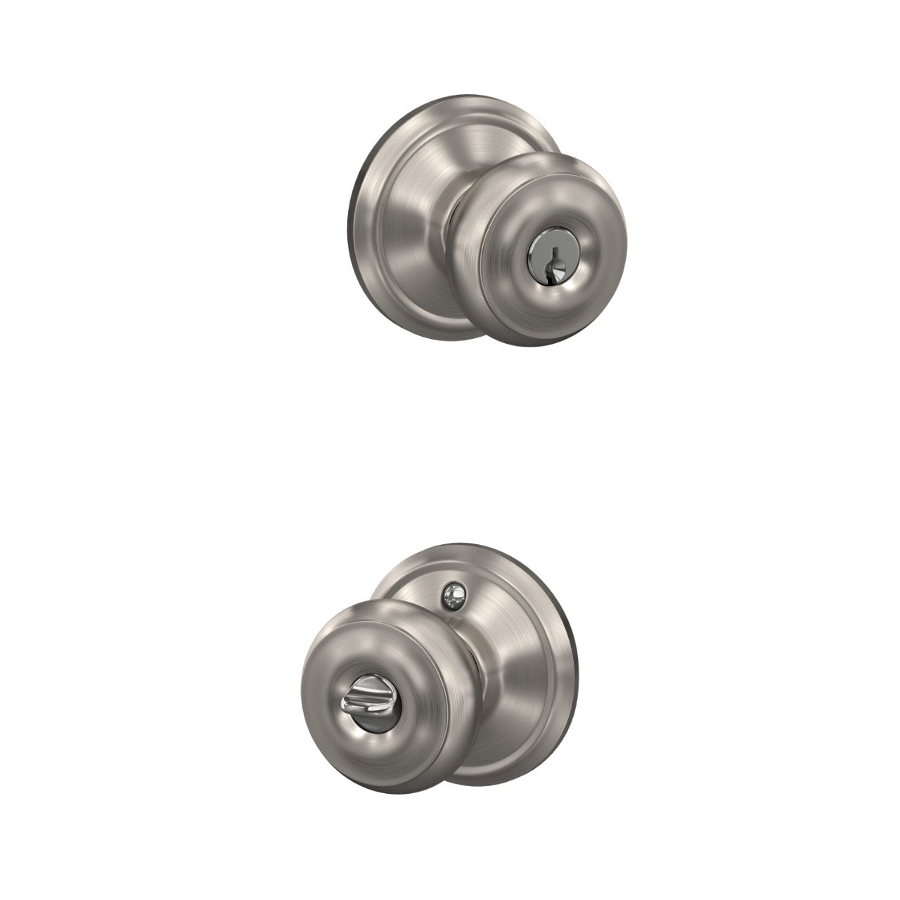 Schlage Georgian Knob Satin Nickel
