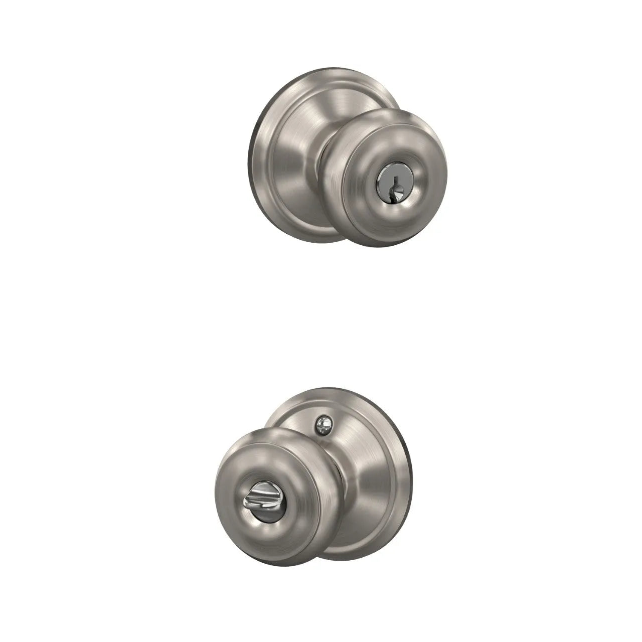 Schlage Georgian Knob Satin Nickel