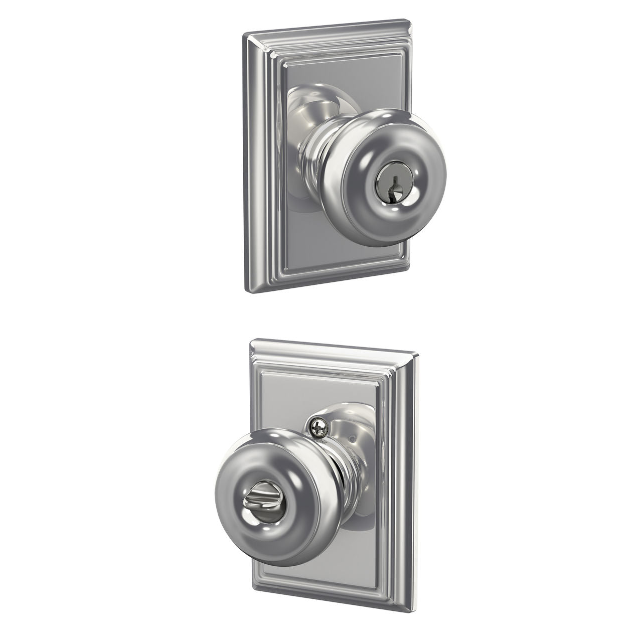 Schlage Georgian Knob with Addison Rosette