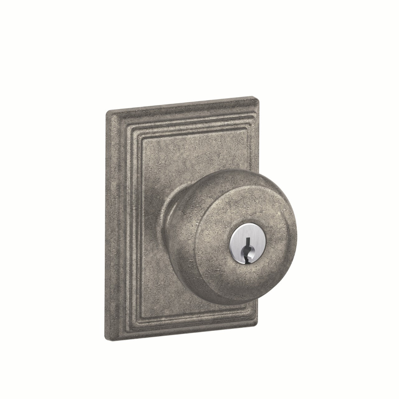 Schlage Georgian Knob with Addison Rosette