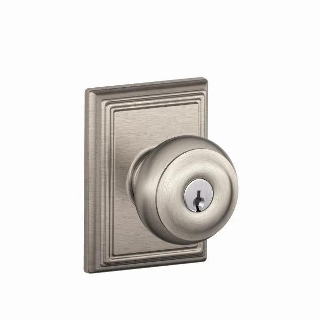 Schlage Georgian Knob with Addison Rosette 