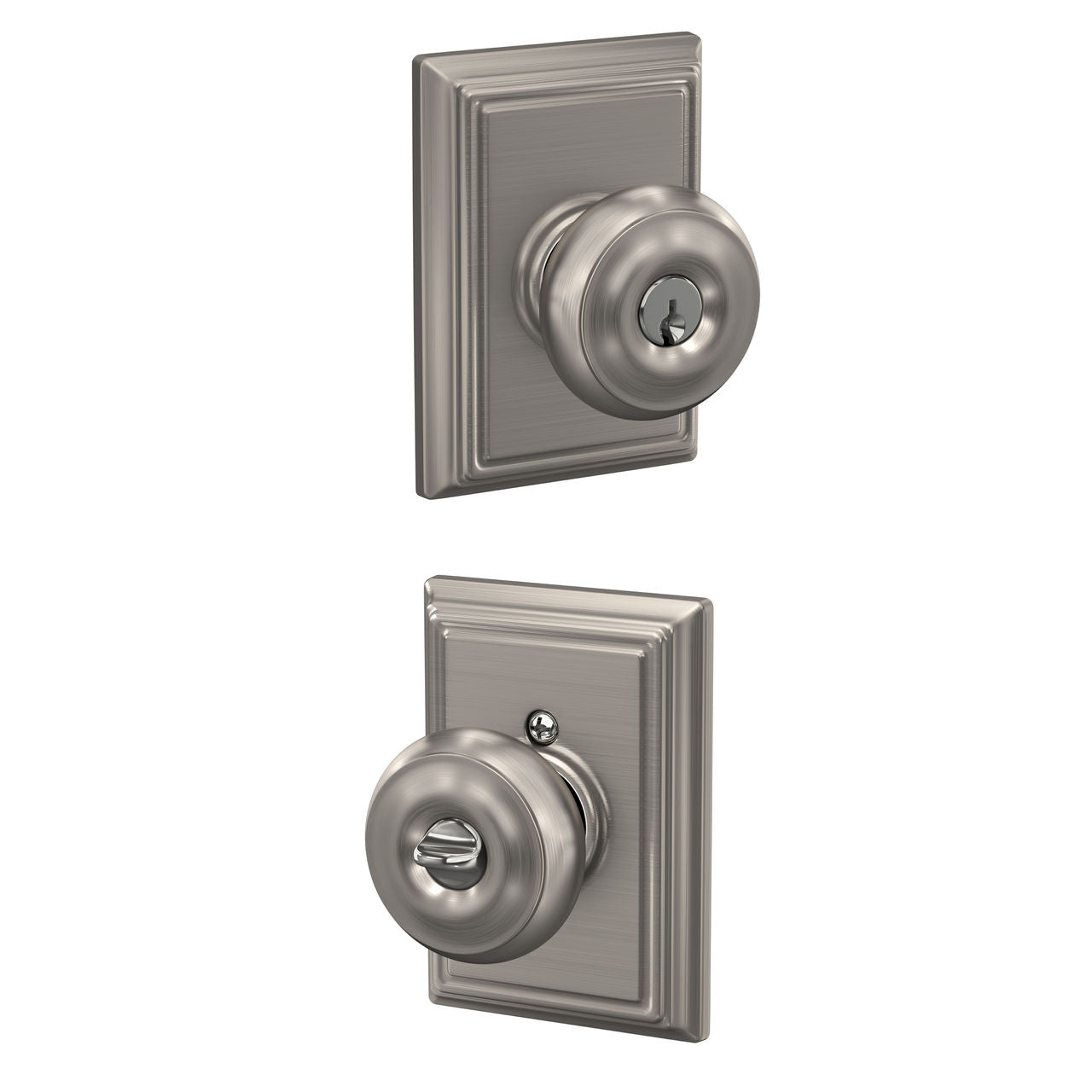 Schlage Georgian Knob with Addison Rosette