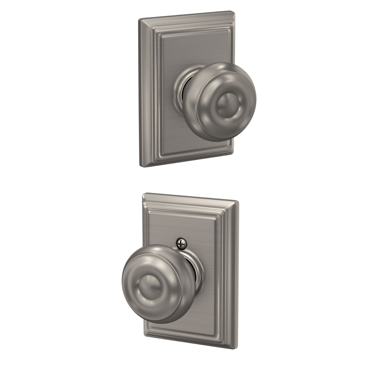 Schlage Georgian Knob with Addison Rosette