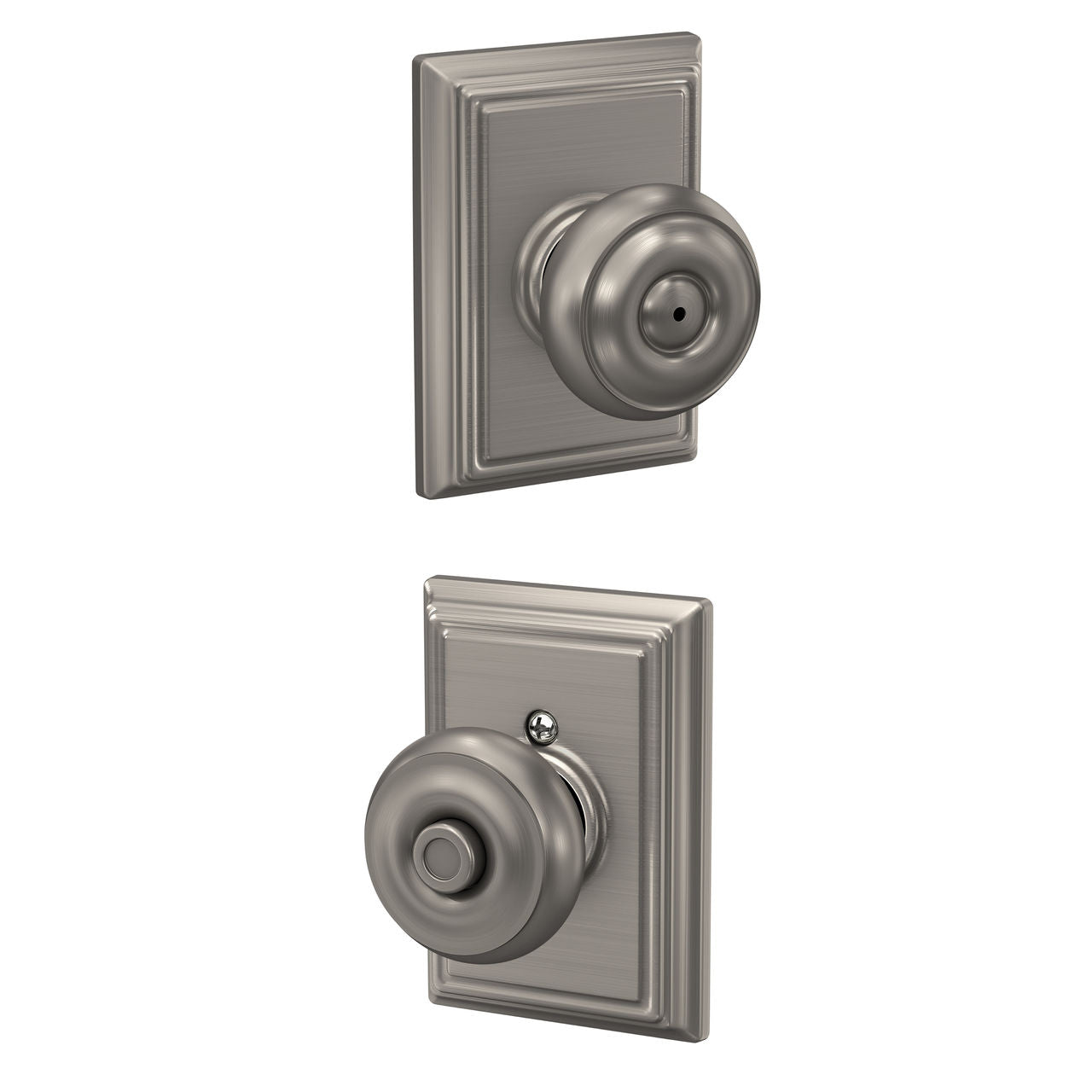 Schlage Georgian Knob with Addison Rosette