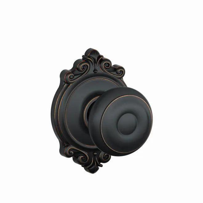 SchlageSchlage Georgian Knob with Brookshire Rosette in 