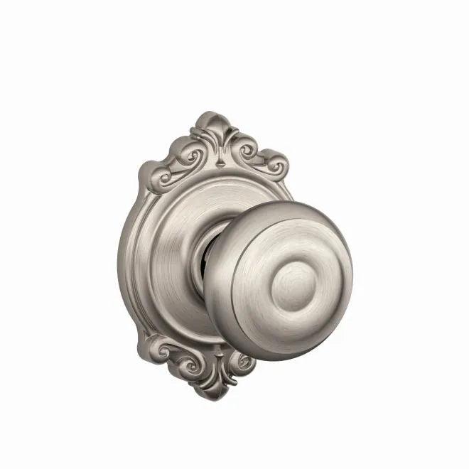 SchlageSchlage Georgian Knob with Brookshire Rosette in 