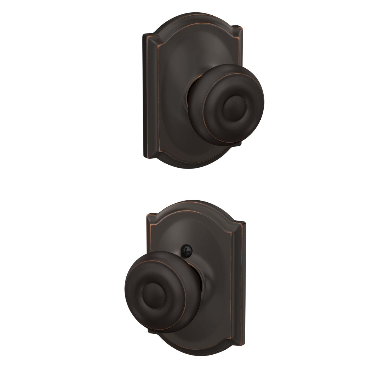 Schlage Georgian Knob with Camelot Rosette