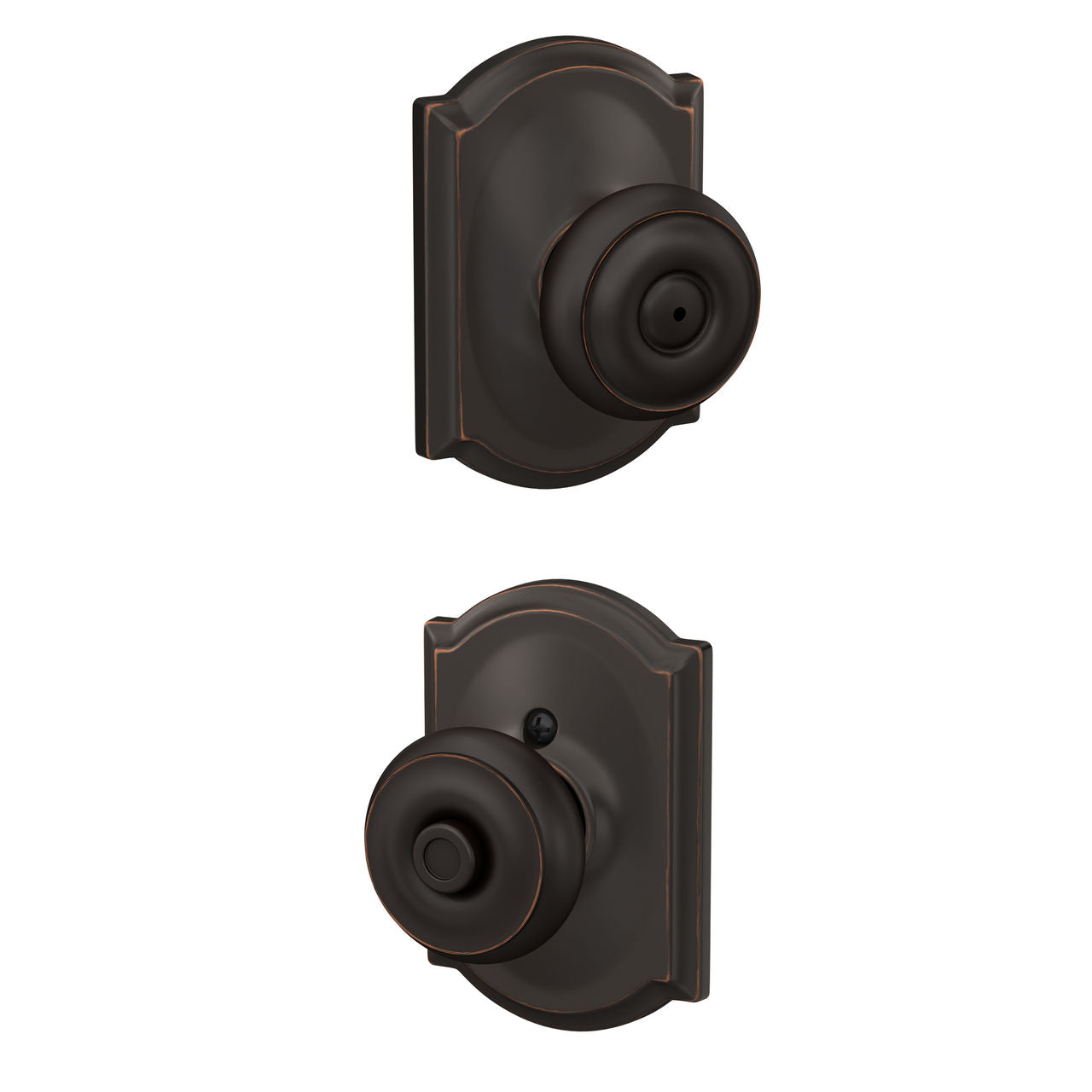 Schlage Georgian Knob with Camelot Rosette