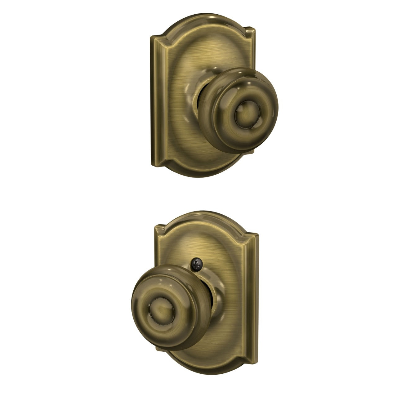 Schlage Georgian Knob with Camelot Rosette