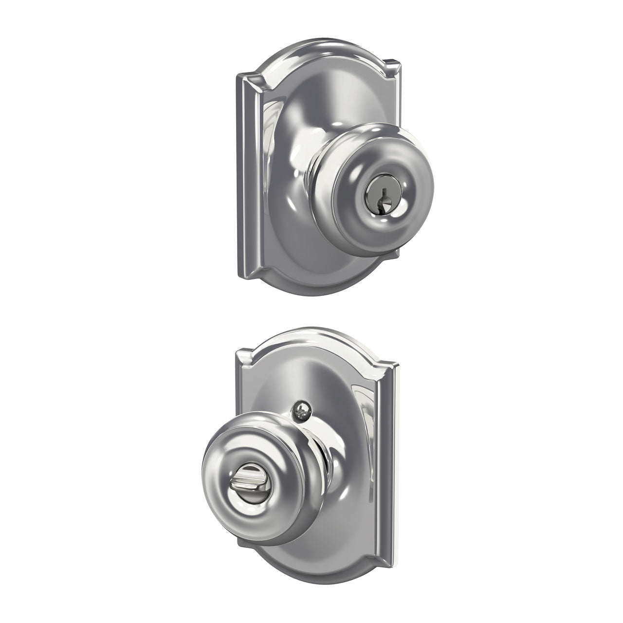 Schlage Georgian Knob with Camelot Rosette