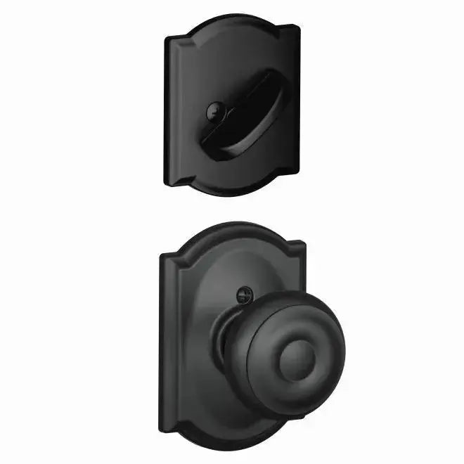 SchlageSchlage Georgian Knob With Camelot Rosette Interior Active Trim - Exterior Handleset Sold Separately in 