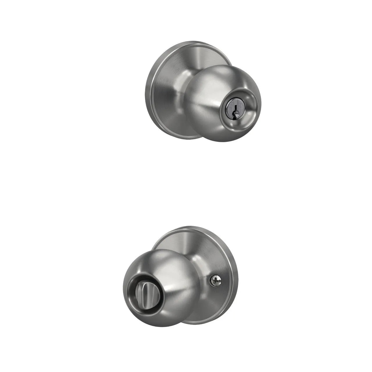 Schlage J Dexter Series Corona Knob Satin Stainless Steel