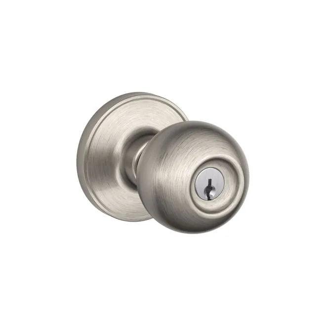 Schlage J Dexter Series Entry Lock Corona Knob Satin Nickel