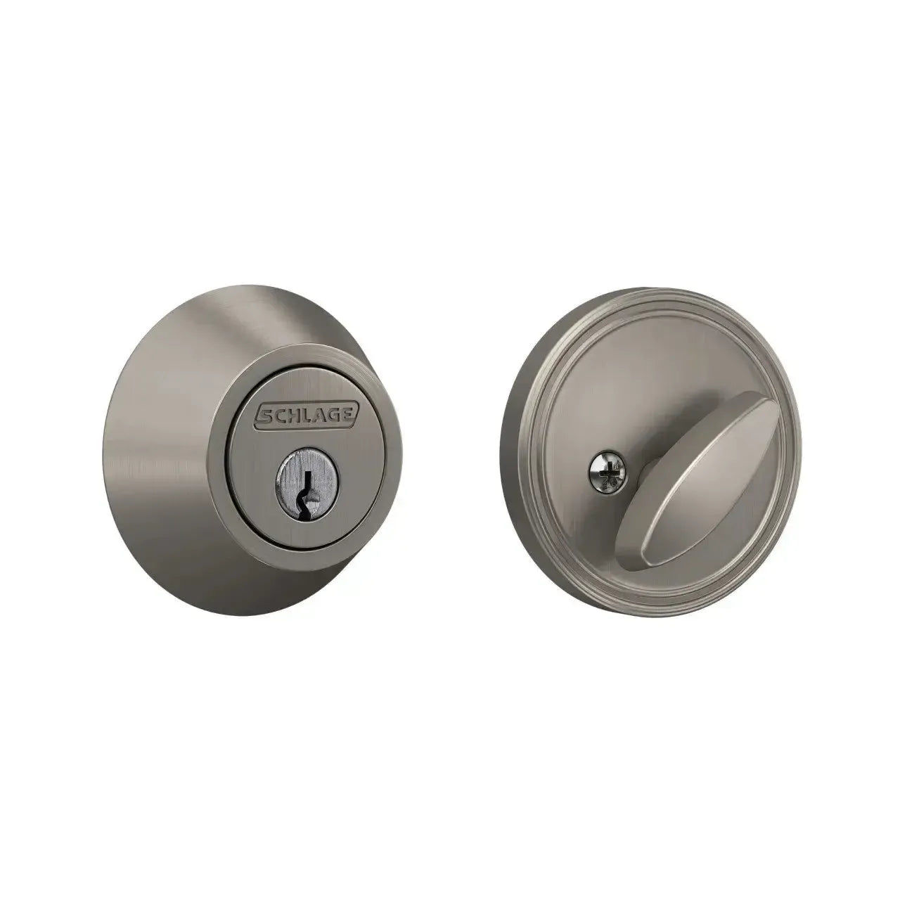Schlage J Dexter Series Single Cylinder Deadbolt Satin Nickel